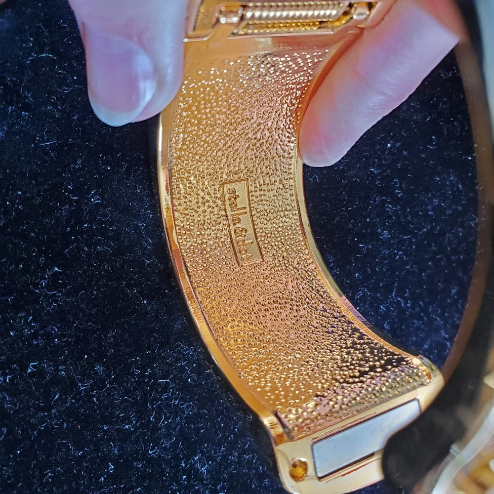 Stella and Dot Bello leather snakeskin bracelet - Picture 6 of 13